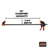GreatNeck 59003 Ratcheting Bar Clamp (24 Inch) Additional Image 1
