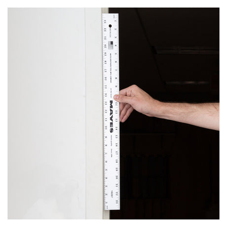 Mayes 10207 Straight Edge Aluminum Ruler (24 x 2 Inch) Additional Image 6