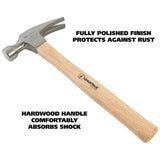 GreatNeck M16S Straight Claw Hammer (16 Oz.) Additional Image 4