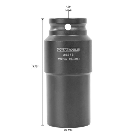 OEMTOOLS 25278 26 mm Crank Bolt Socket Additional Image 1