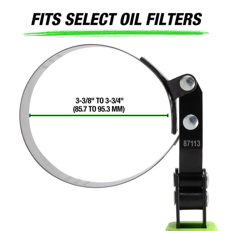 OEMTOOLS 87113 Professional Swivel Oil Filter Wrench (3-3/8in. - 3-3/4in.) Additional Image 1