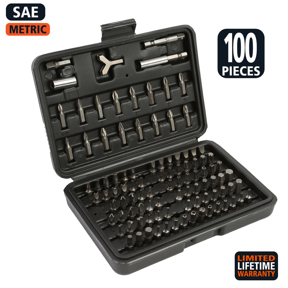 GreatNeck SD100C Bit Set (100 Piece) with Case Additional Image 1