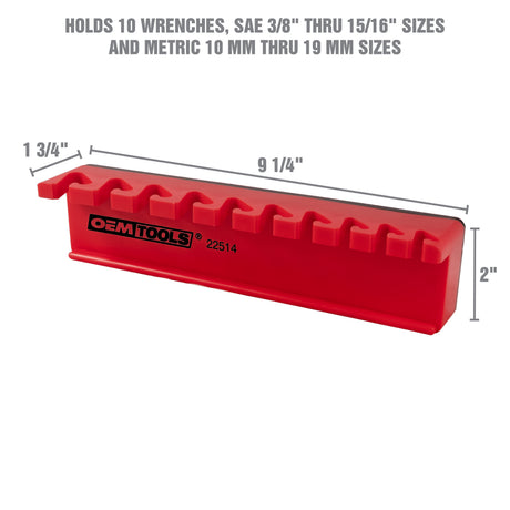 OEMTOOLS 22514 Magnetic Wrench Holder (Red) Additional Image 3