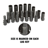 OEMTOOLS 24447 16 Piece Locking Lug Master Key Set Additional Image 4