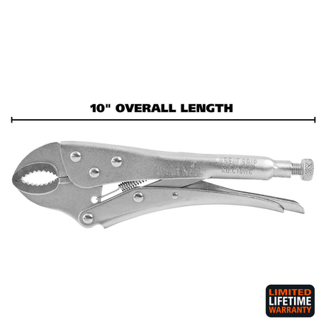 GreatNeck C10WC Curved Jaw Locking Pliers (10 Inch) Additional Image 1