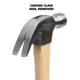 GreatNeck M8C Curved Claw Hammer (8 Oz.) with Hardwood Handle Additional Image 2