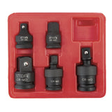 OEMTOOLS 24226 5 Piece Adapter & U-Joint Impact Set with 3/8in. & 1/2in. Drive Additional Image 2