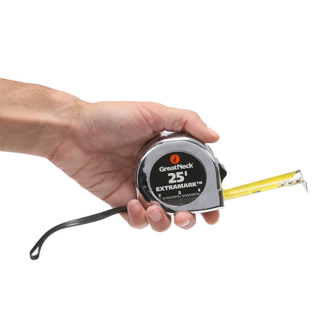 GreatNeck C435I ExtraMark™ Chrome Tape Measure (25 Ft. x 1 Inch) Additional Image 6