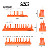 OEMTOOLS 22418 6 Piece SAE and Metric Socket Tray Set (Orange and Black) Additional Image 2