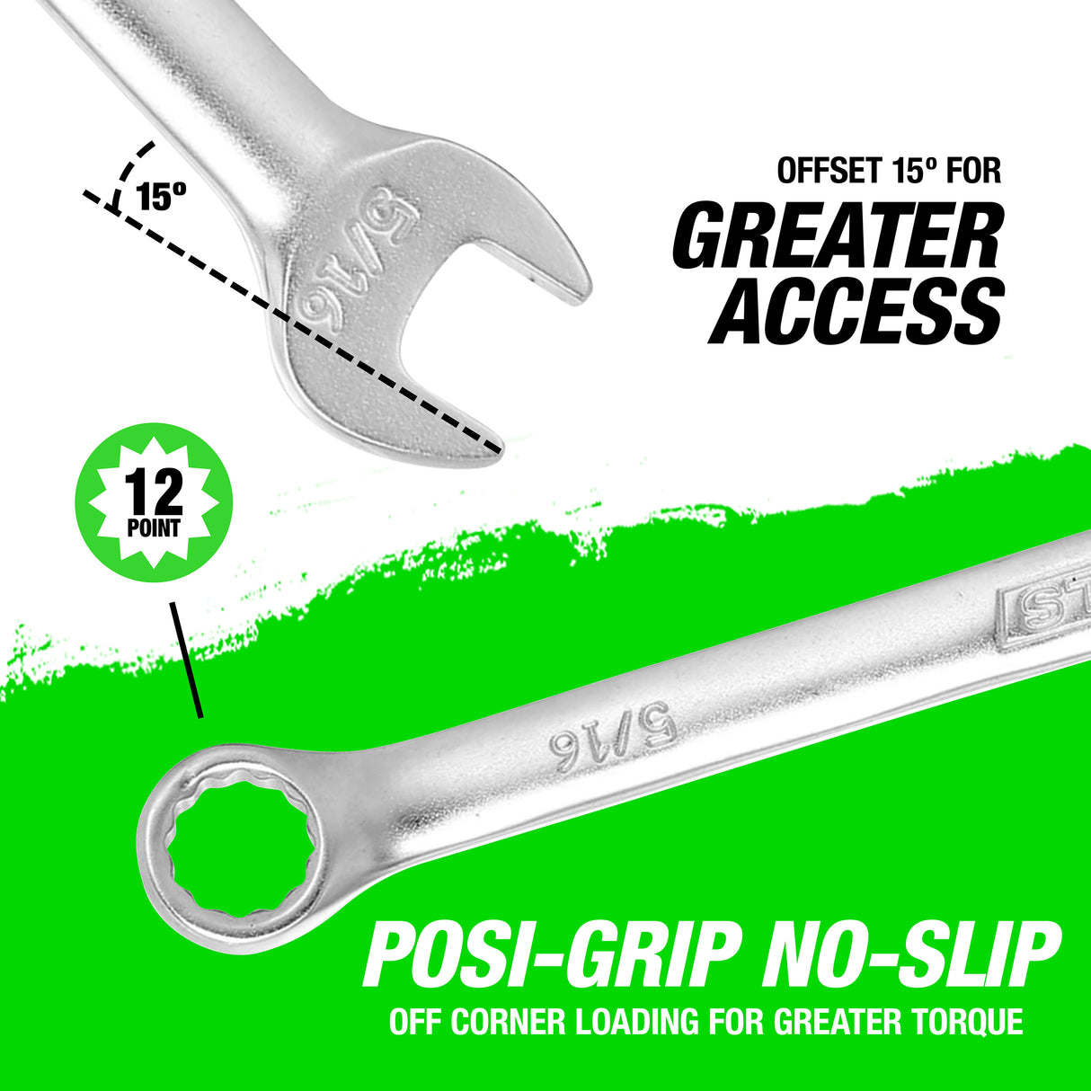 OEMTOOLS 22031 5/16 Inch Combination Wrench (SAE) Additional Image 3