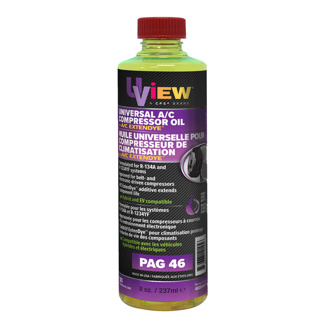 UView 488046YFPD Universal PAG 46 Oil with A/C ExtenDye - 8 oz. Main Image