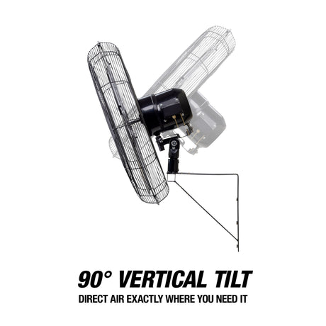 OEMTOOLS 34883 24in. Oscillating Wall Mount Fan Additional Image 4