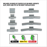 OEMTOOLS 68957 Wheel Weight Starter Kit, Weights Only Additional Image 1