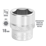 OEMTOOLS 22292 3/8 Inch Drive 6 Pt. Socket (18 mm) Additional Image 1