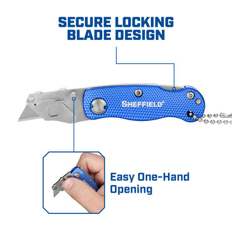 Sheffield 12116 Mini Ultimate Lock Back® Utility Knife Additional Image 4