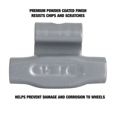 OEMTOOLS 23254 15 gm. EN Style Steel Wheel Weight - 1 Box of 25 Additional Image 3