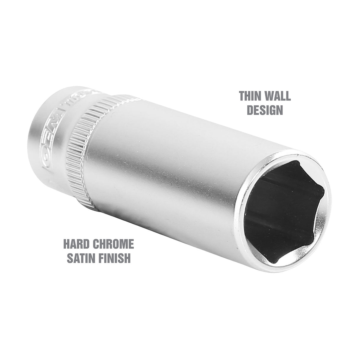 OEMTOOLS 22264 1/4 Inch Drive 6 Pt. Deep Socket (1/2 Inch) Additional Image 2