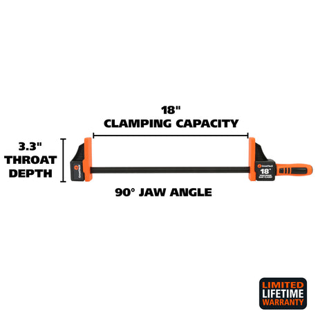 Great Neck 74292 18 Inch Precision Bar Clamps- 2 Pack Additional Image 1