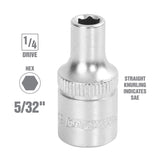 OEMTOOLS 22221 1/4 Inch Drive 6 Pt. Socket (5/32 Inch) Additional Image 1