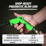 OEMTOOLS 24439 5-Piece Interchangeable Tip Air Blow Gun Additional Image 3