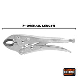GreatNeck C7WC Curved Jaw Locking Pliers (7-Inch) Additional Image 1