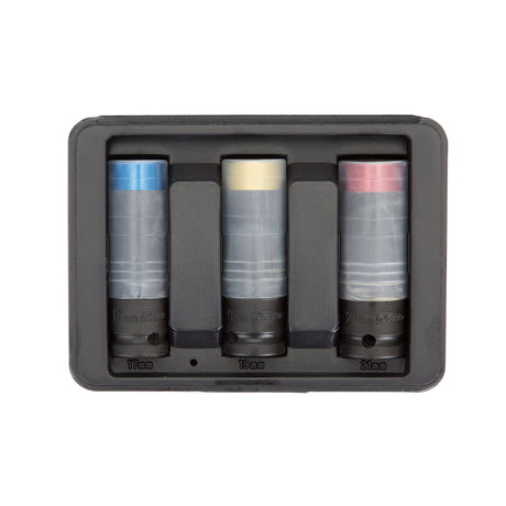 OEMTOOLS 24227 Super Strength Wheel Nut Impact 3 Piece Socket Set Additional Image 1