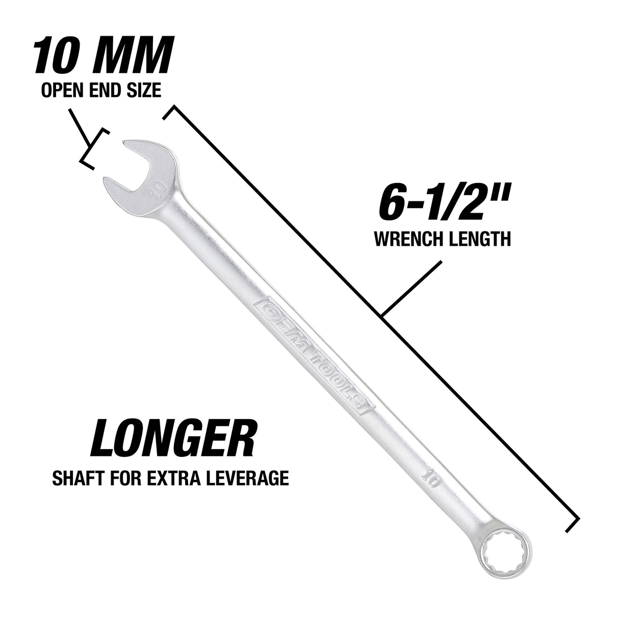 OEMTOOLS 22013 10 mm Metric Combination Wrench Additional Image 2