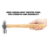 GreatNeck BP16 Ball Peen Hammer (16 Oz.) with Hickory Handle Additional Image 5