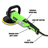 OEMTOOLS 24496 7-Inch Variable Speed Polisher Additional Image 3