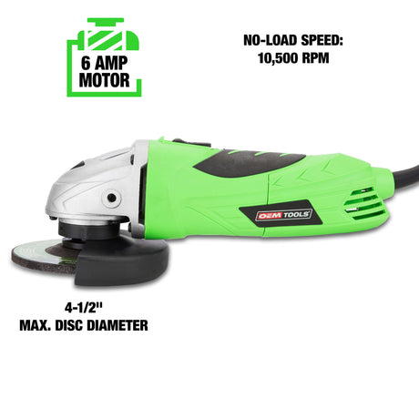 OEMTOOLS 24663 4-1/2in. Compact Angle Grinder Additional Image 2