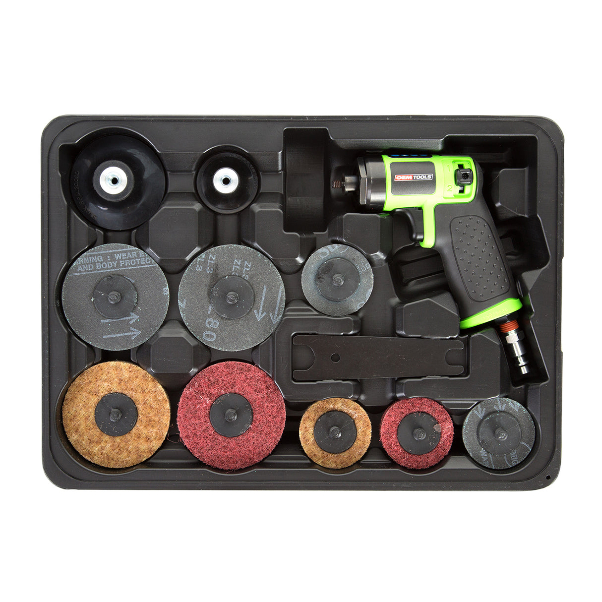 OEMTOOLS 24417 Heavy-Duty Mini Air Surface Prep Sander Kit Additional Image 1