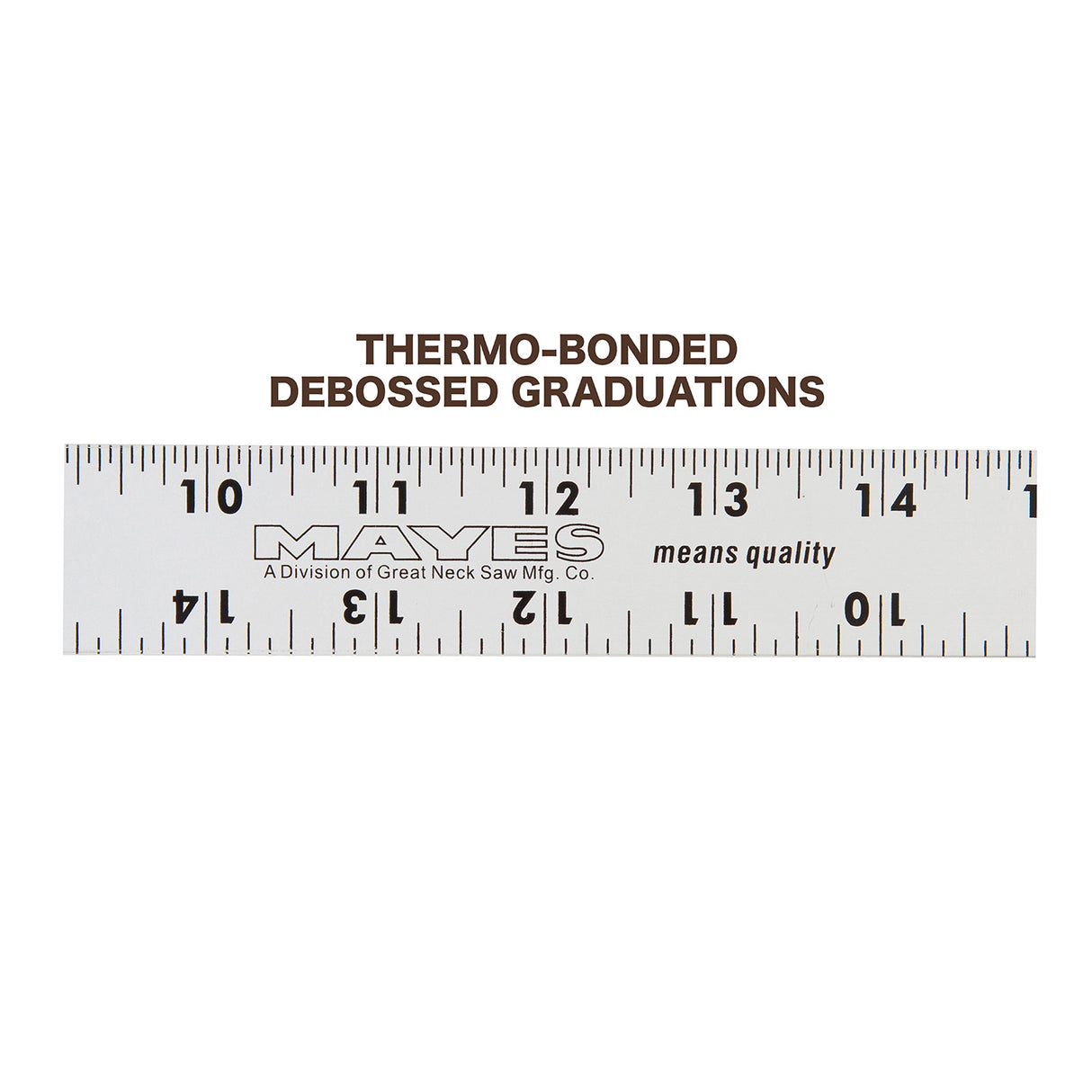 Mayes 10188 Straight Edge Aluminum Ruler (24 Inch x 1 Inch) Additional Image 4