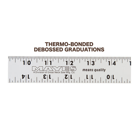Mayes 10188 Straight Edge Aluminum Ruler (24 Inch x 1 Inch) Additional Image 4