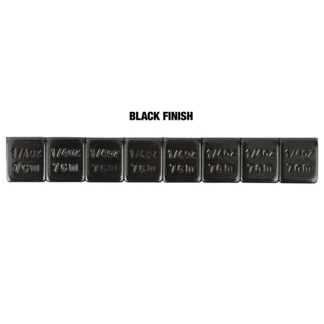 OEMTOOLS 23216 0.25 Oz. Black Steel Adhesive Wheel Weights, 30 Strips of 8, 240 Pieces per Box Additional Image 5