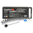 GreatNeck 74213 Ratchet and Socket Set - 1/4in. and 3/8in. Drive (40 Pieces) Main Image