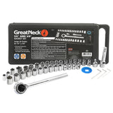 GreatNeck 74213 Ratchet and Socket Set - 1/4in. and 3/8in. Drive (40 Pieces) Main Image