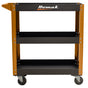 Homak HOMOB06030031 30in. 3-Tier Metal Service Cart Main Image