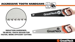 GreatNeck 74002 20 Inch Aggressive Tooth Handsaw w/ Composite Handle Video