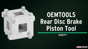 OEMTOOLS 25071 Rear Disc Brake Piston Tool Video