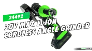 OEMTOOLS 24492 20V MAX* Li-ion Cordless Angle Grinder Video