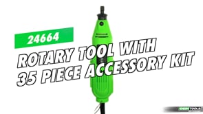 OEMTOOLS 24664 Rotary Tool with 35 Piece Accessory Kit Video