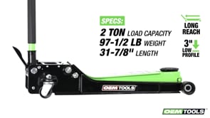 OEMTOOLS 24838 2 Ton Low Profile Jack Video