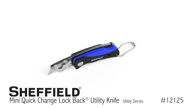 Sheffield 12125 Mini Quick Change Lock Back® Utility Knife Video