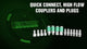 OEMTOOLS 26134 High Flow 14 Piece Coupler & Plug Kit, 1/4in. Body, 1/4in. NPT Video