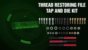 OEMTOOLS 27142 Thread Restoring File, Tap and Die Kit Video